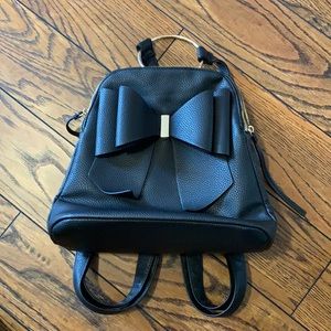 Cute backpack purse with bow